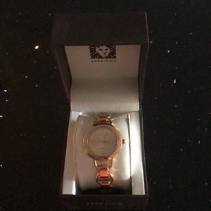 Anne Klein rose gold tone watch